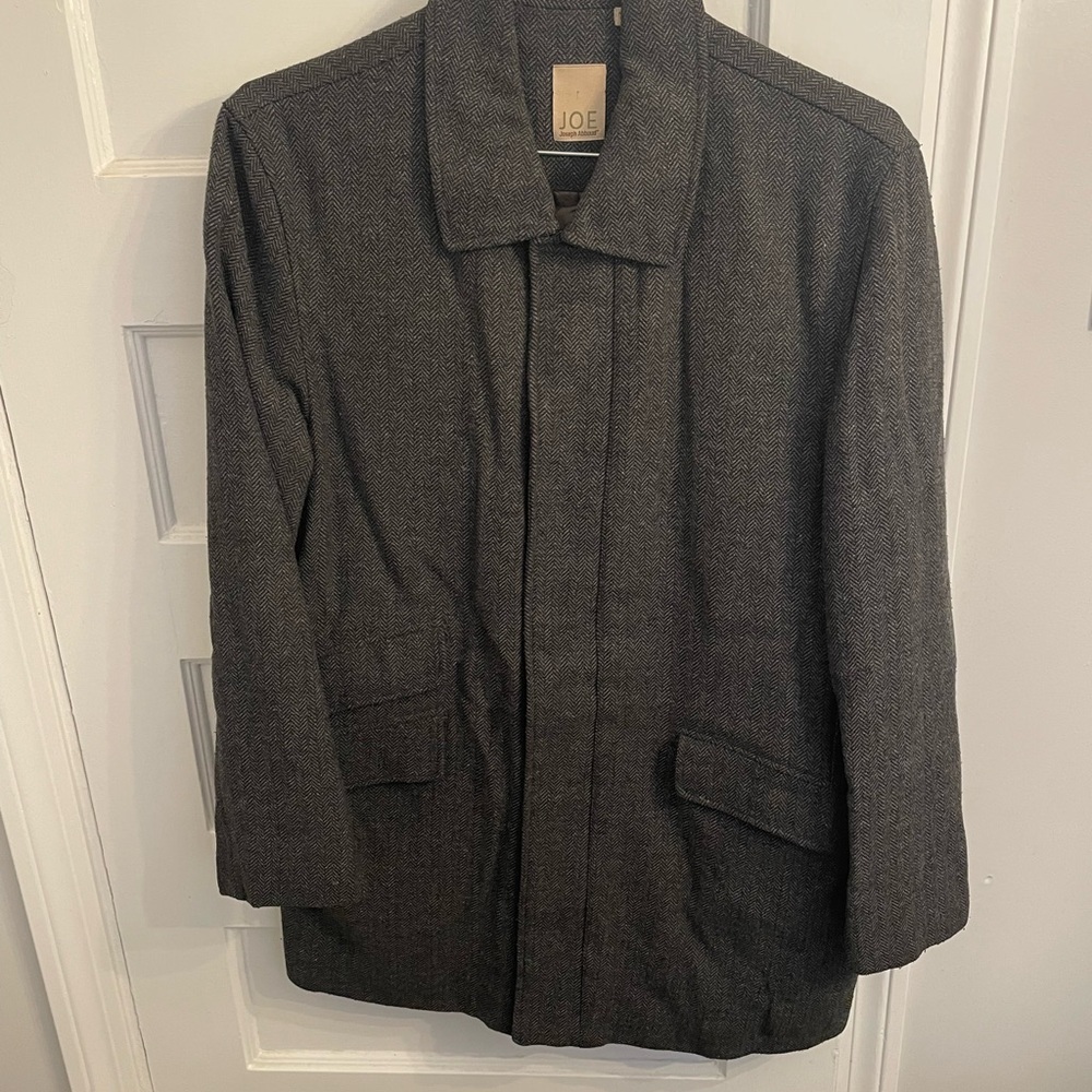 Joseph Abboud Dark Gray Men's Military Jacket